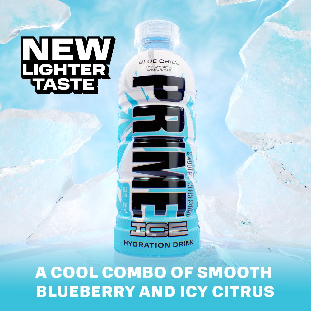 slide 4 of 6, Prime Hydration Ice Blue Chill, 16.9 oz
