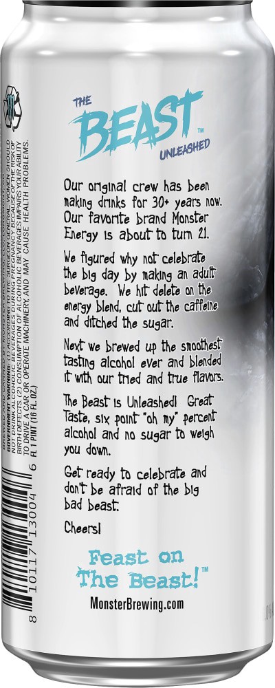 slide 2 of 3, The Beast Unleashed White Haze, 16 fl oz