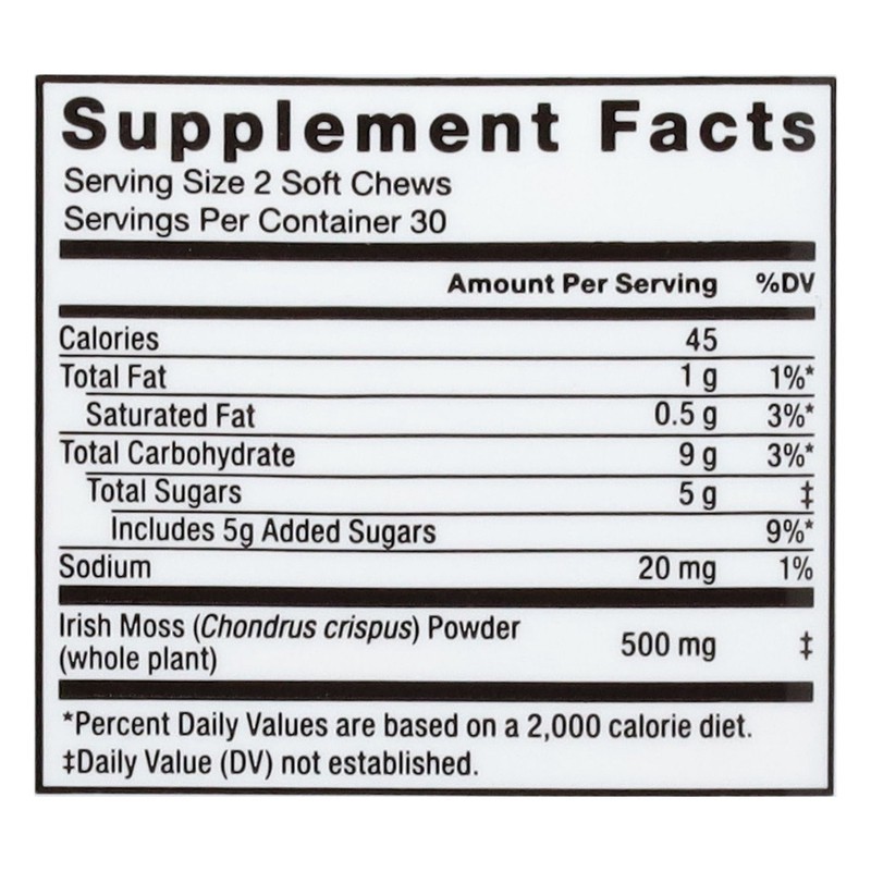 slide 3 of 5, Ff Sea Moss Chews, 60 ct