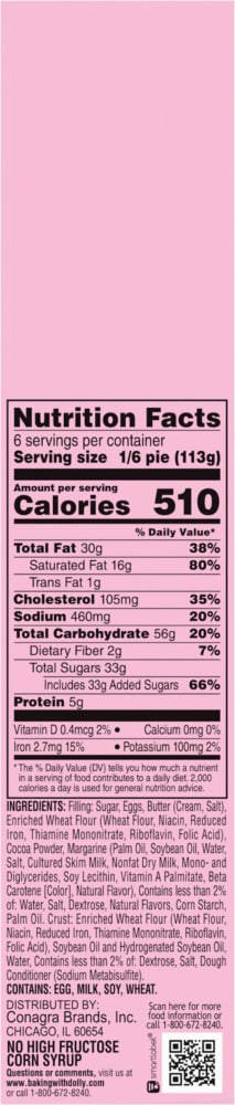 slide 3 of 3, Dolly Parton's Decadent Chocolate Pie, Thaw-and-Serve, Frozen 21.6 oz., 21.60 oz