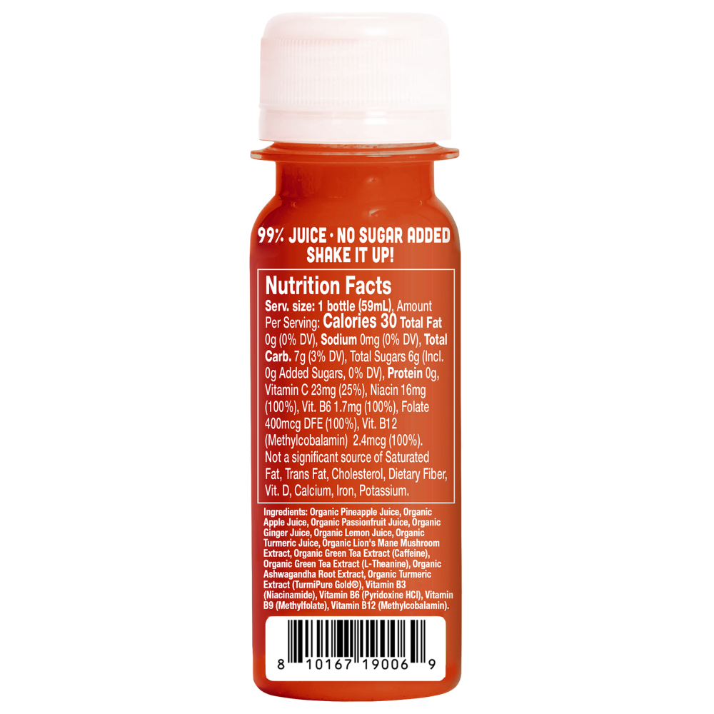 slide 2 of 2, Vive Organic® Energy + Focus Shot Multipack, 12 ct; 2 fl oz