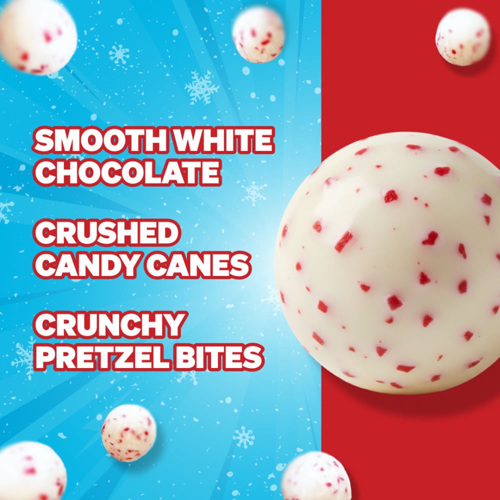 slide 4 of 5, Feastables Pretzel Mint Crunch Candy Cane Bites, 1 oz