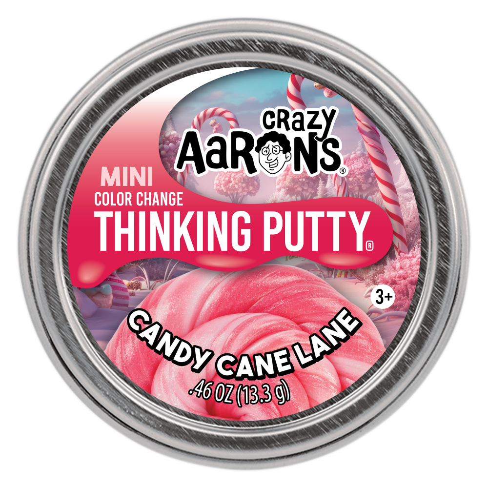 slide 2 of 2, Crazy Aarons® Candy Cane Lane Mini Thinking Putty®, 0.46 oz