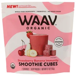 Waav Organic Organic Strawberry Banana Immunity Smoothie Cubes