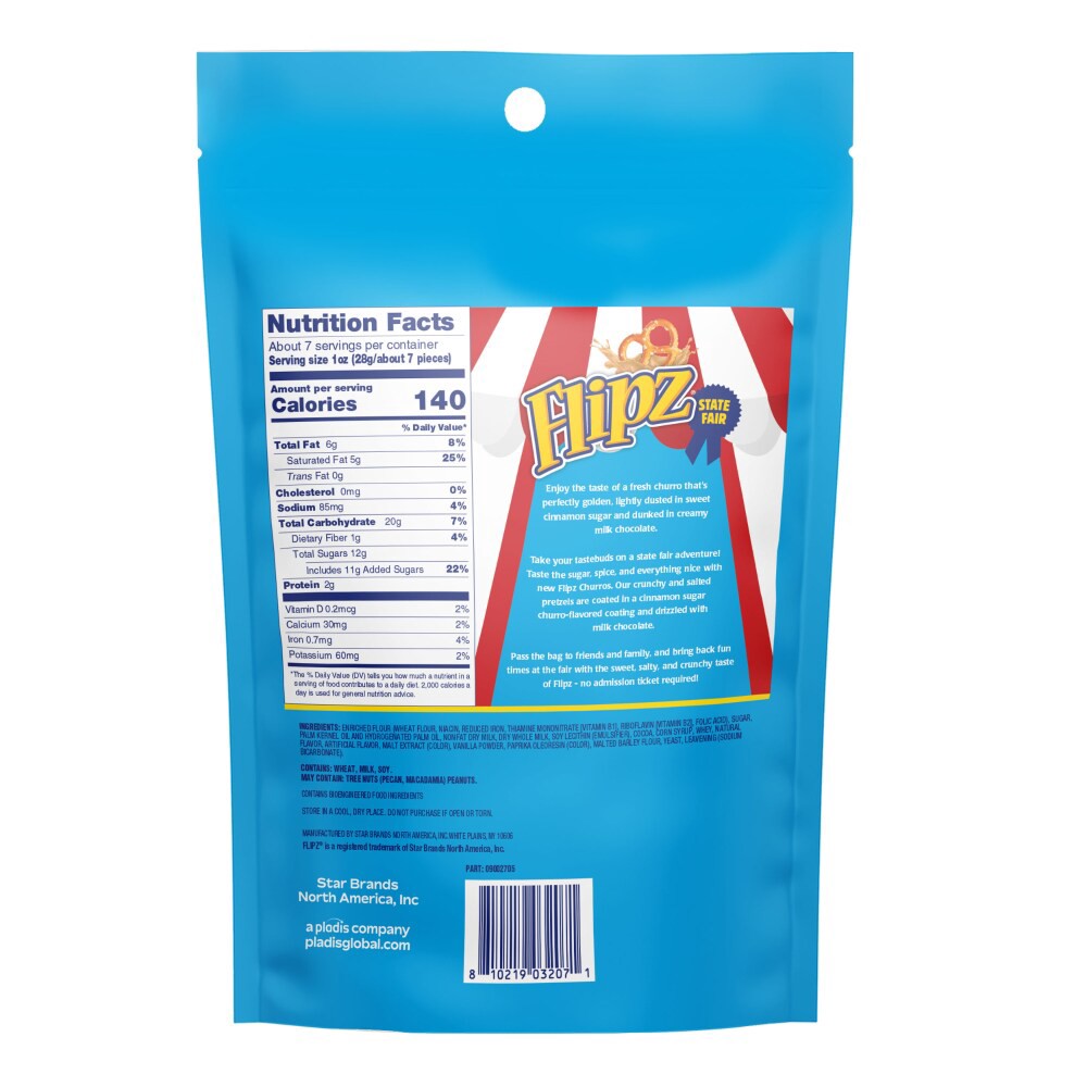 slide 2 of 2, &flipz State Fair Churros, 6.5 oz