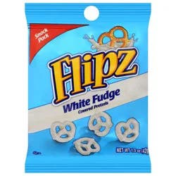 Flipz White Fudge Covered Pretzels Snack Pack