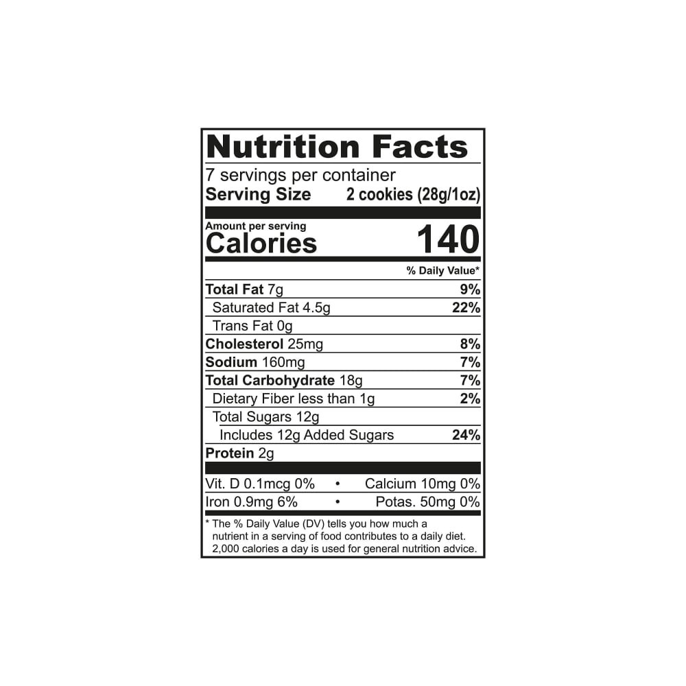 slide 5 of 6, Tate's Bake Shop Cookies All Natural Chocolate Chip - 7 oz, 7 oz