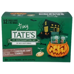 Tate's Bake Shop Halloween Tiny Chocolate Chip Cookies 12 Pack