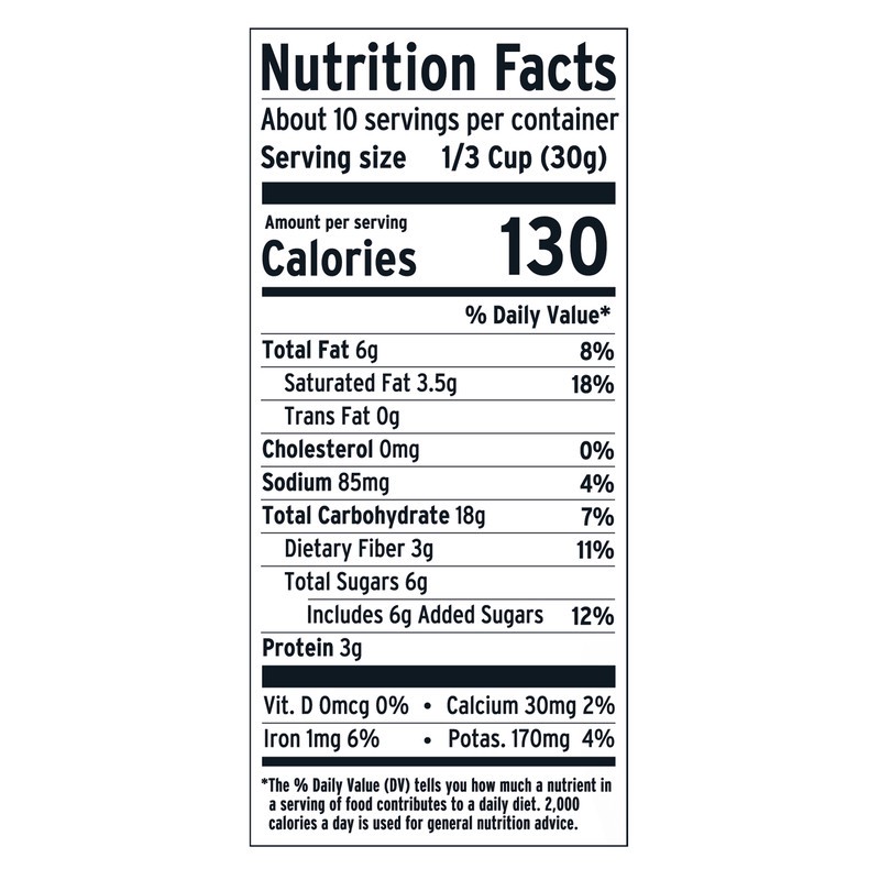 slide 3 of 5, Purely Elizabeth Double Chocolate Cookie Granola Gluten-Free Non GMO 11 oz, 11 oz