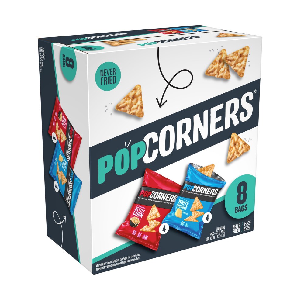 slide 3 of 4, PopCorners Corn Snacks Variety Pack 5/8 Oz, 8 Count, 8 ct