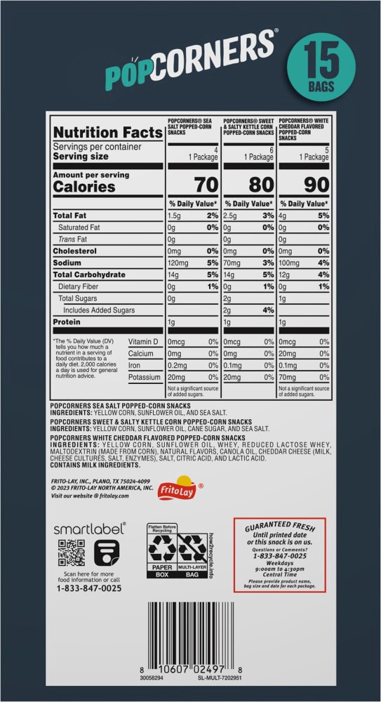 slide 2 of 2, PopCorners Popped-Corn Snacks, 9.38 oz