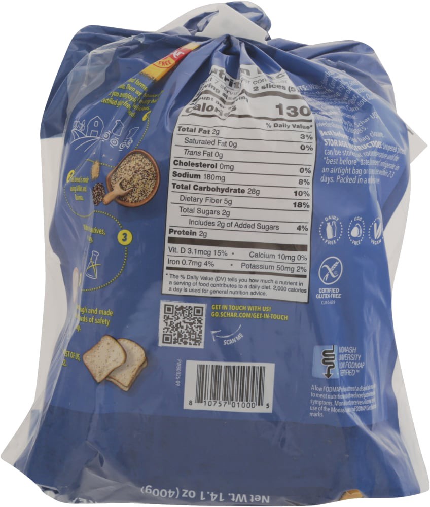slide 4 of 4, Schär Gluten-Free Artisan Baker White Bread 14.1 oz, 14.1 oz
