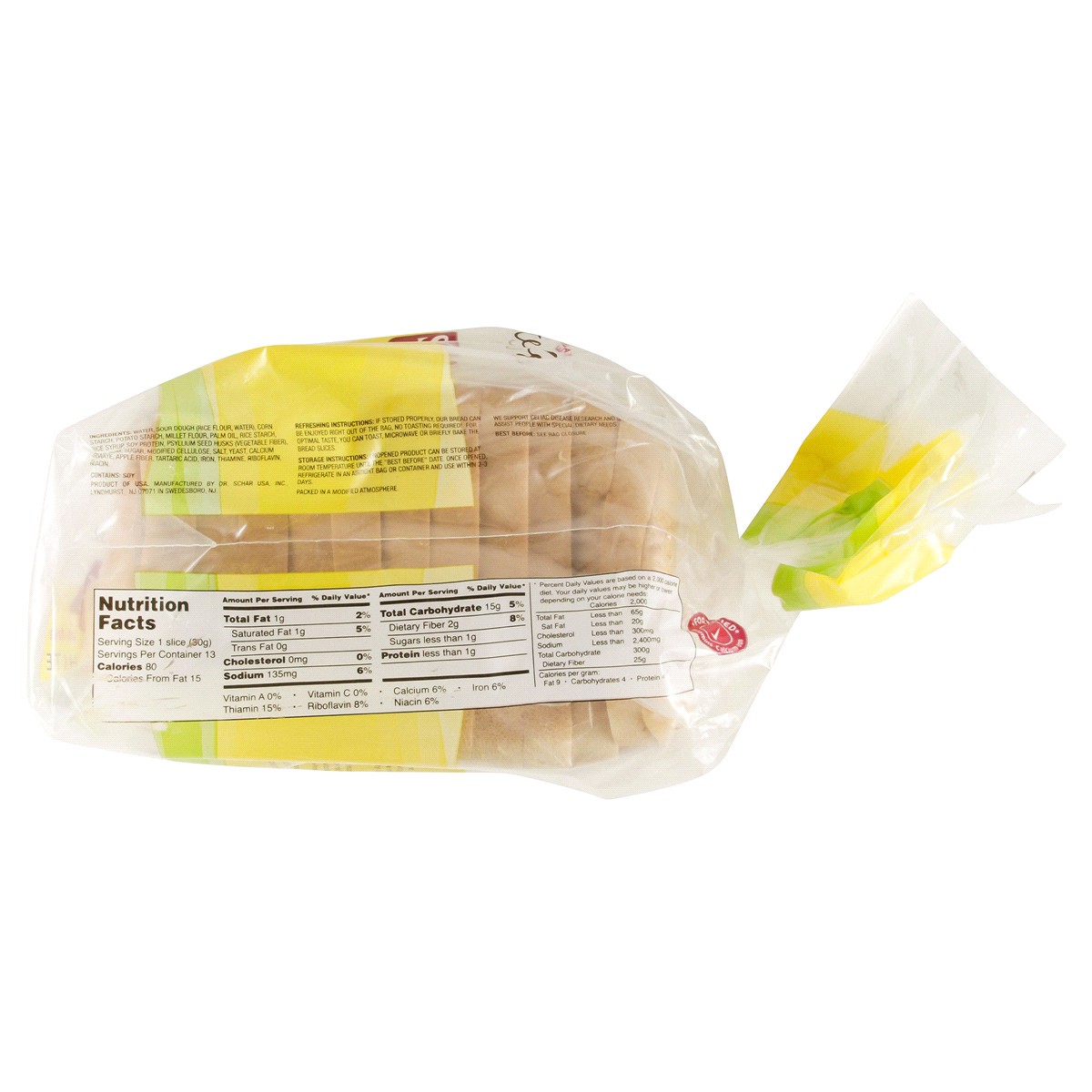 slide 3 of 4, Schär Gluten-Free Artisan Baker White Bread 14.1 oz, 14.1 oz