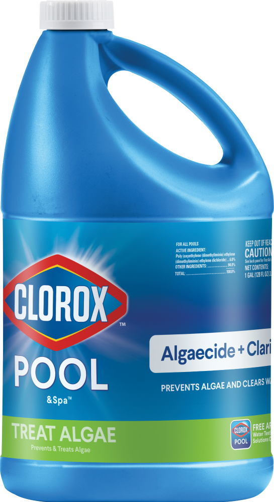 slide 2 of 3, Clorox Pool & Spa Algaecide And Clarifier, 128 oz