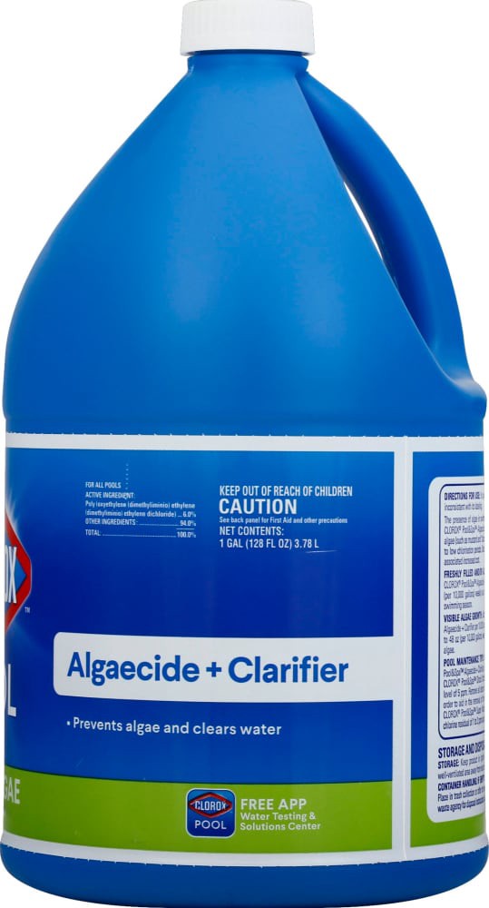 slide 3 of 3, Clorox Pool & Spa Algaecide And Clarifier, 128 oz