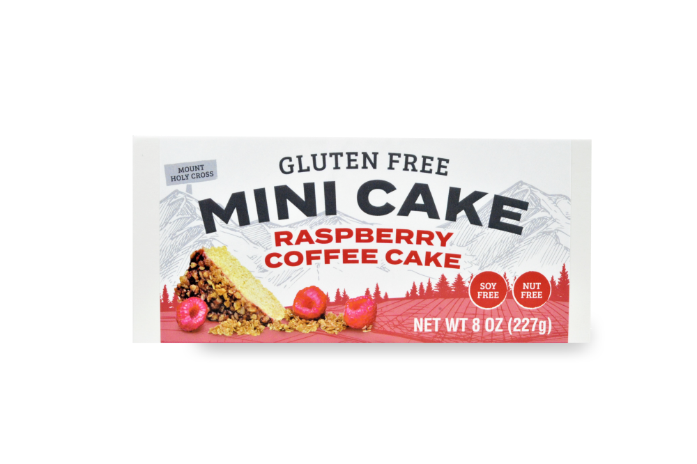 slide 2 of 2, Yumbana Gluten Free Mini Cake Raspberry Coffee Cake, 8 oz