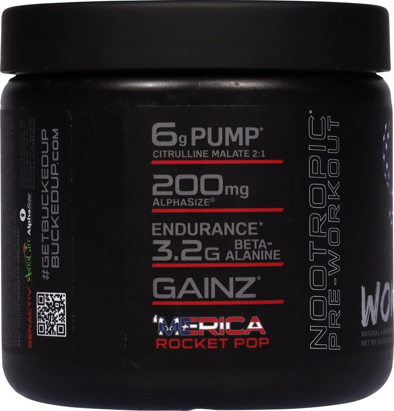 slide 3 of 5, Woke AF Nootropic Pre-Workout 8.6 oz, 8.6 oz