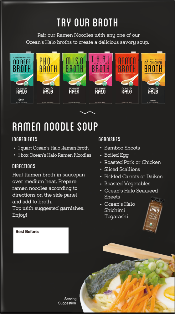 slide 5 of 5, Ocean's Halo Organic Ramen Noodles, 10.75 oz