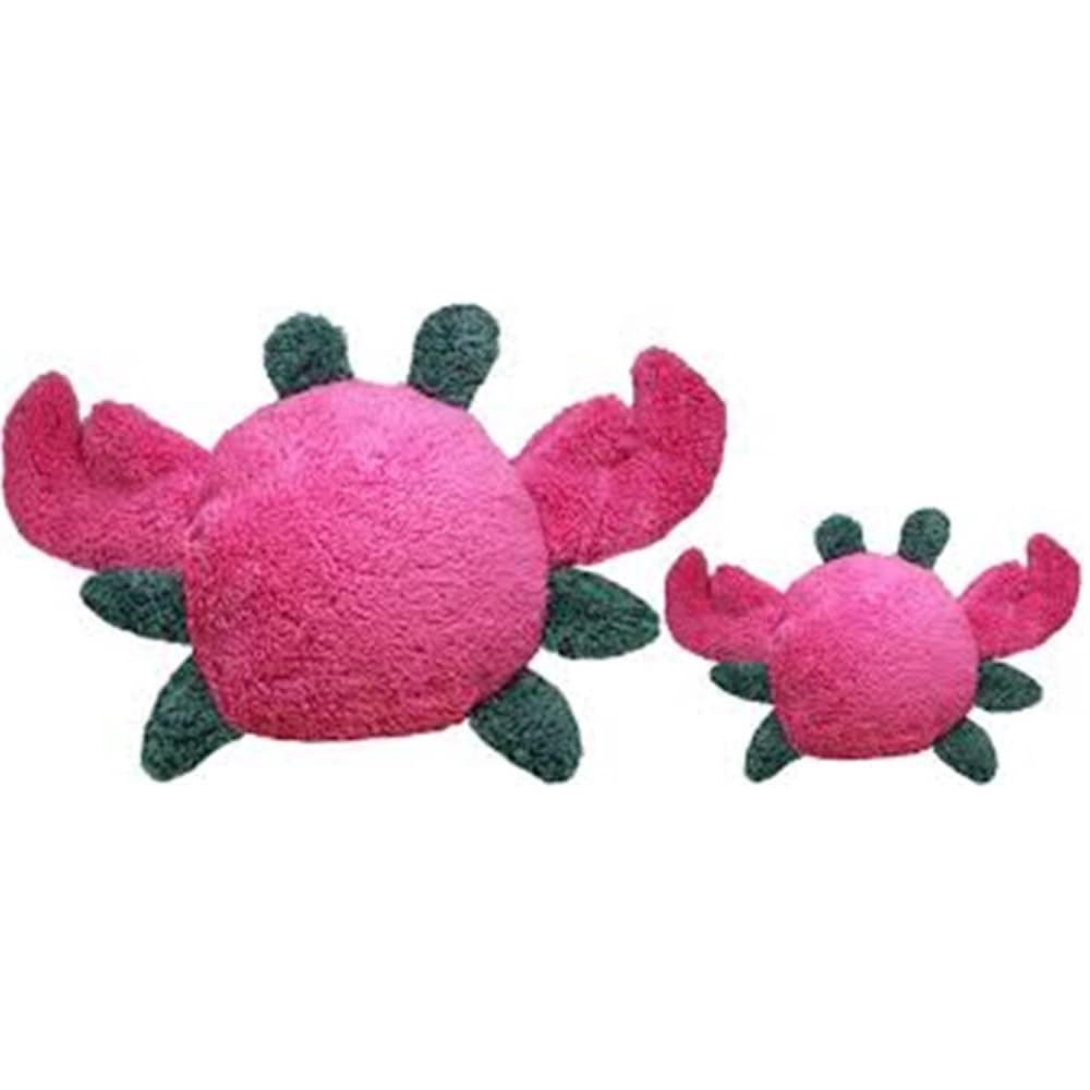 slide 1 of 1, Cycle Dog Tfc-Fgy-M Medium Fuchsia & Grey Fuzzies Crab Dog Toy, 1 ct
