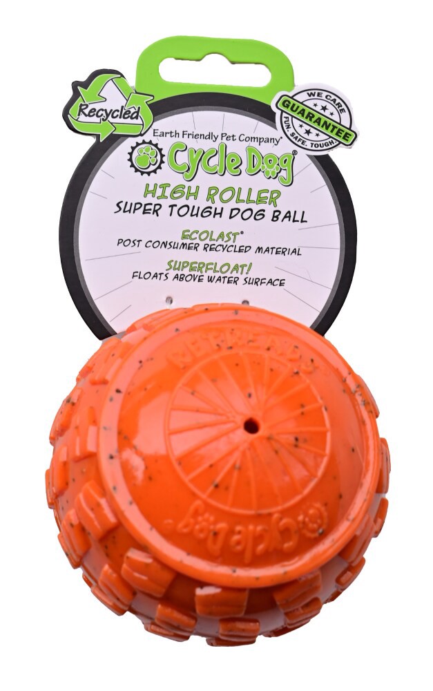 slide 1 of 1, Cycle Dog Ecolast High Roller-Orange-Large, 1 ct