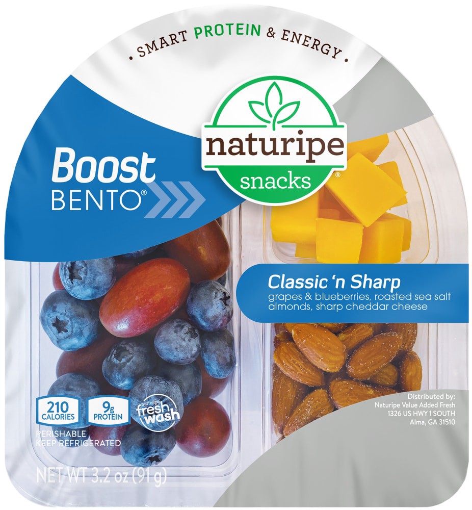 slide 5 of 5, Naturipe Snacks Classic 'n Sharp Boost Bento 3.2 oz, 3.2 oz