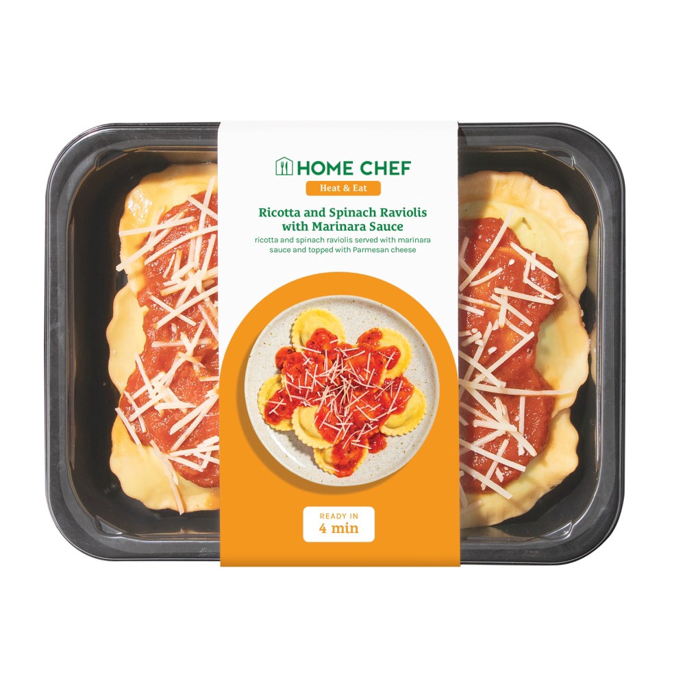 slide 2 of 2, Home Chef Heat & Eat Spinach Ricotta Cheese Ravioli, 13 oz