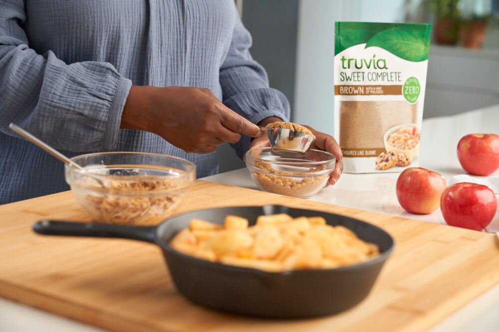 slide 4 of 6, Truvia Sweet Complete Brown with a hint of Molasses, 14 oz