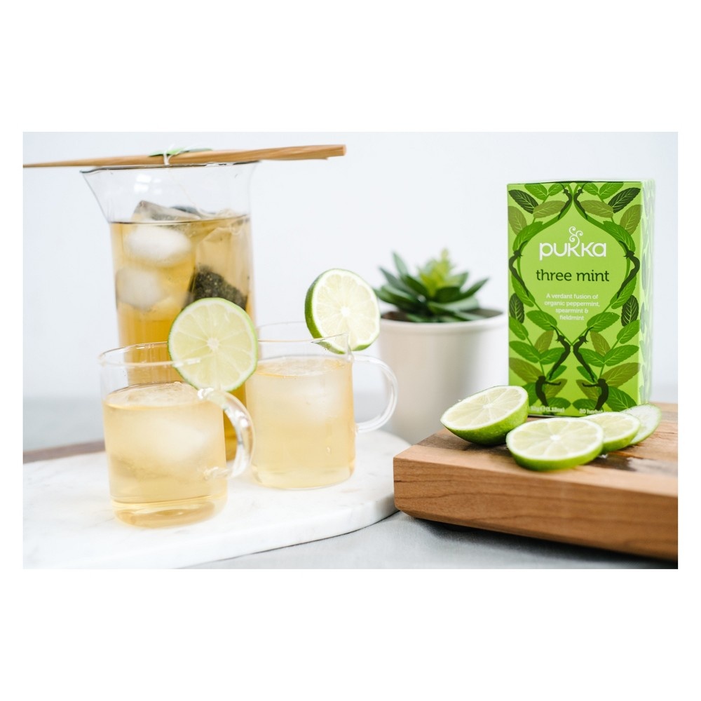 slide 3 of 5, Pukka Herbal Tea Organic Three Mint - 20 Count, 20 ct