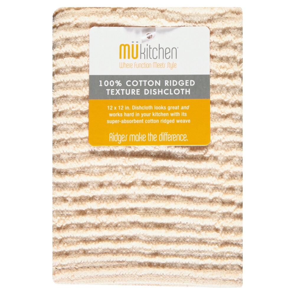 slide 1 of 1, Cotton Ridged Cloth Oatmeal, 1 ct