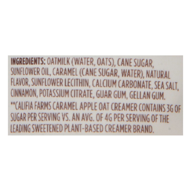 slide 4 of 5, Califia Farms Limited Edition Caramel Apple Crumble Oat Creamer - 25.4 oz, 25.4 oz