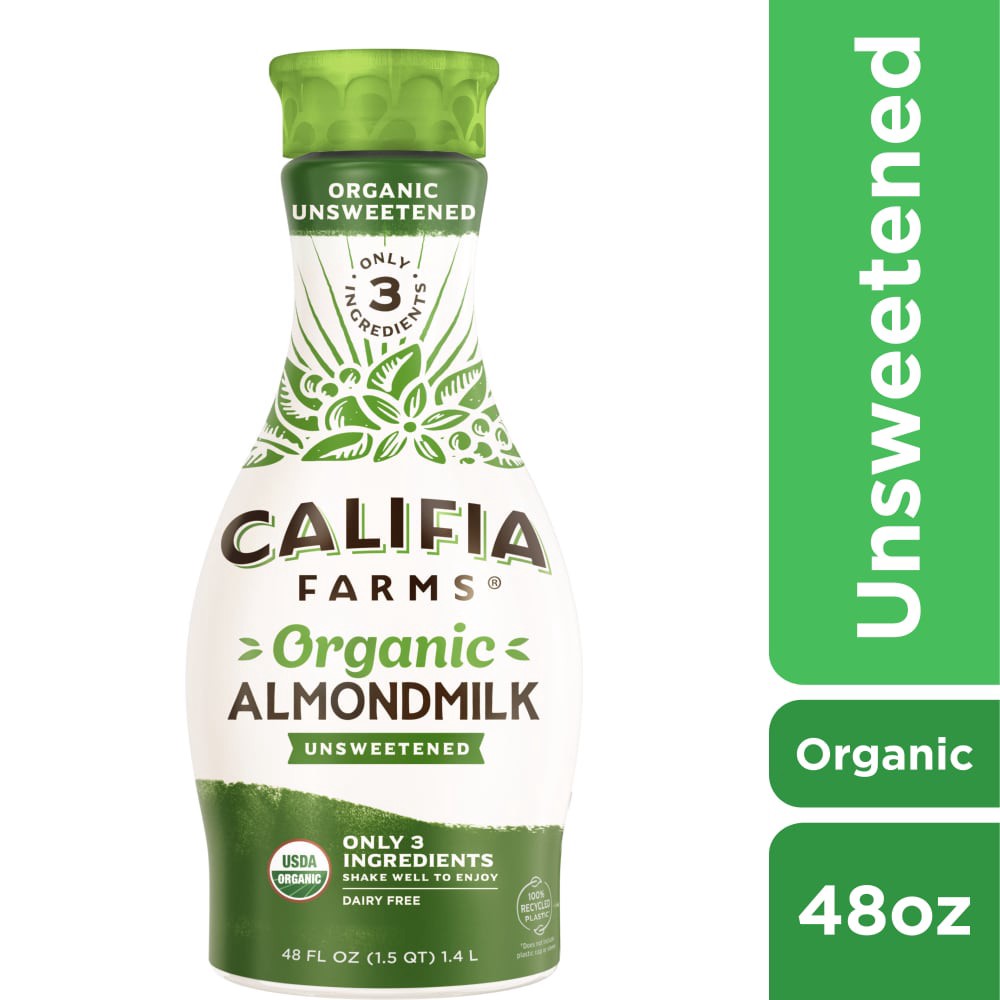 slide 5 of 5, Califia Farms Organic Unsweetened Almond Milk 48 fl oz, 48 fl oz
