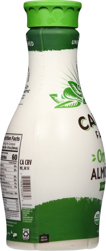 slide 4 of 5, Califia Farms Organic Unsweetened Almond Milk 48 fl oz, 48 fl oz