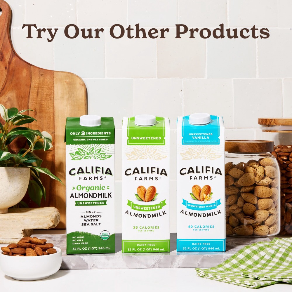 slide 4 of 6, Califia Farms Organic Almondmilk - 32 fl oz, 32 fl oz