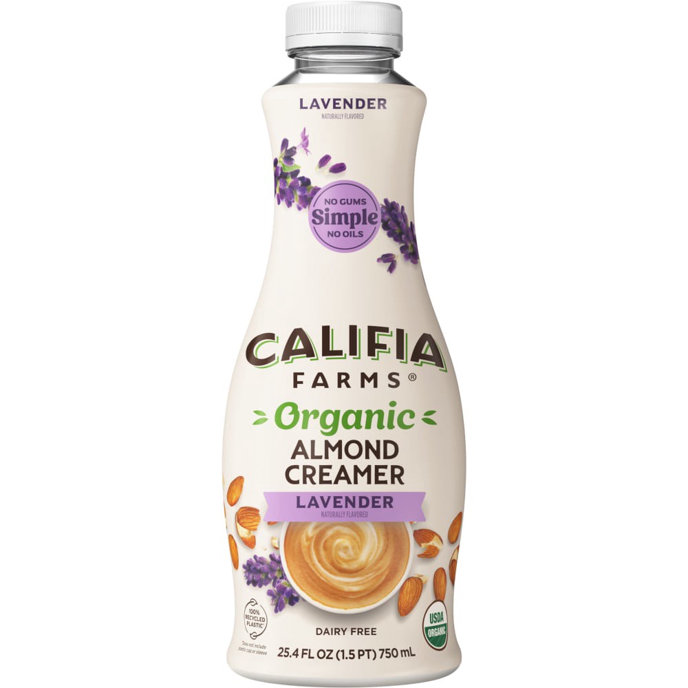 slide 4 of 6, Califia Lavendar Almond Creamer, 25.4 fl oz