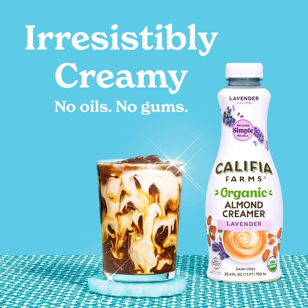 slide 4 of 6, Califia Lavendar Almond Creamer, 25.4 fl oz
