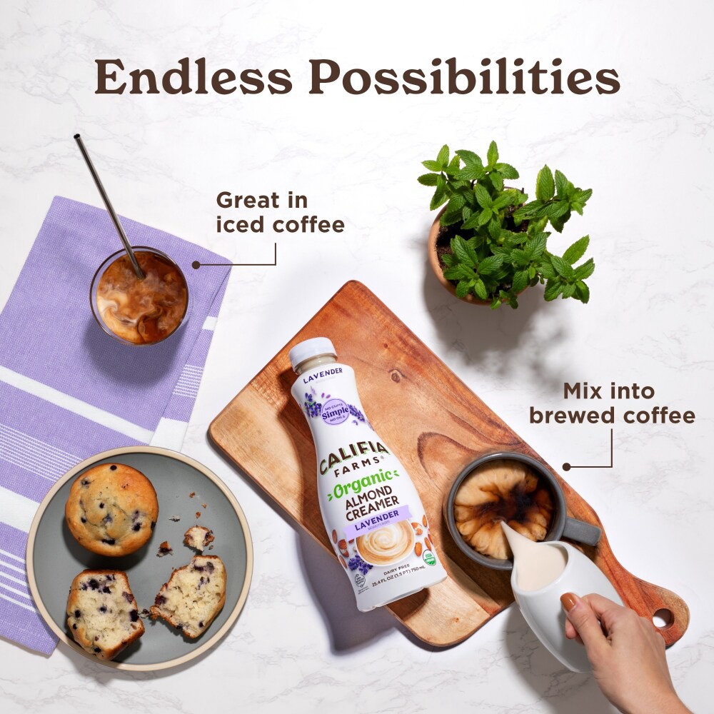slide 4 of 6, Califia Lavendar Almond Creamer, 25.4 fl oz