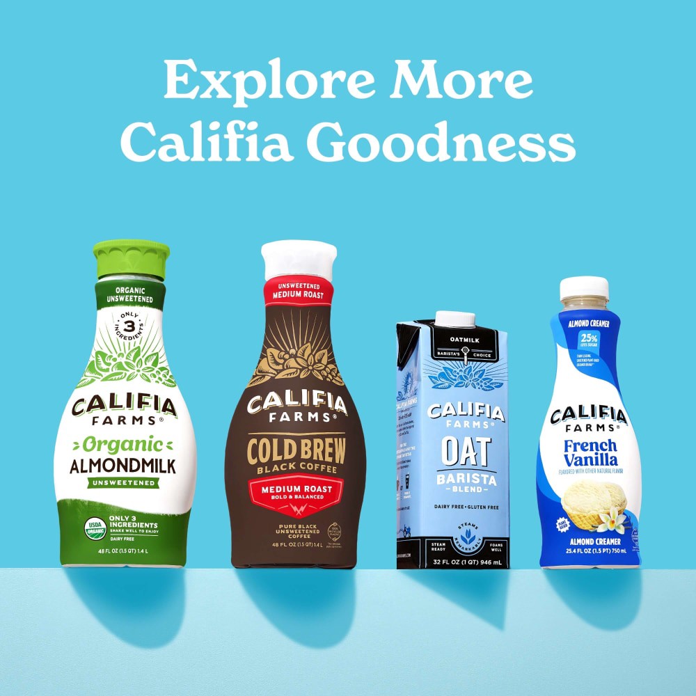 slide 4 of 6, Califia Farms Chocolate Chip Cookie Almond Creamer 25.4 fl oz, 25.4 fl oz