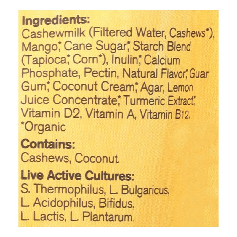slide 3 of 5, Forager Project Dairy-Free Organic Mango Cashewmilk Yogurt 3.2 oz, 3.2 oz