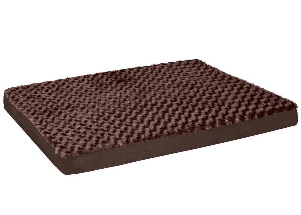 slide 2 of 2, Furhaven Ultra Plush Deluxe Orthopedic Pet Bed - Chocolate, LG