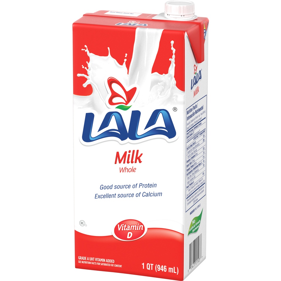 slide 3 of 8, LALA Uht Whl Milk, 32 oz
