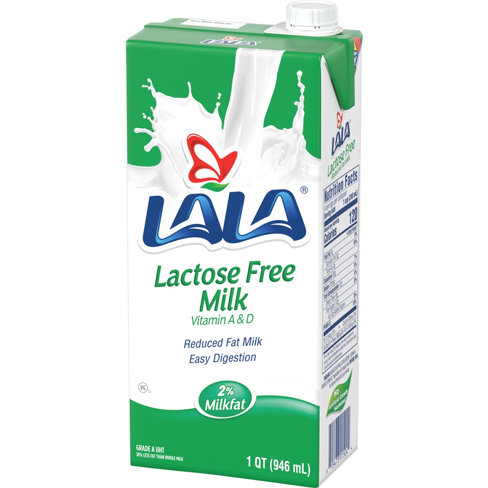 slide 7 of 8, LALA Lactose Free Uht Milk, 32 oz