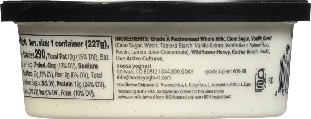 slide 4 of 5, Noosa Vanilla Bean Finest Yoghurt 8 oz, 8 oz