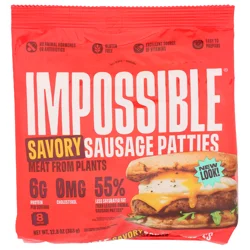 Impossible Savory Plant-Based Sausage Patties