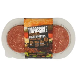 Impossible Indulgent Burger Patties Made From Plants