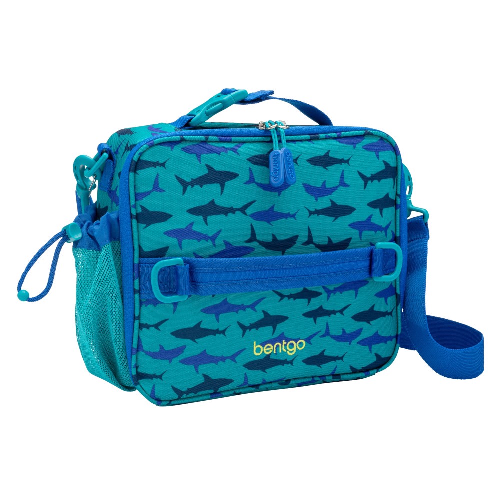 slide 1 of 5, Bentgo Kids Lunch Bag Sharks, 1 ct