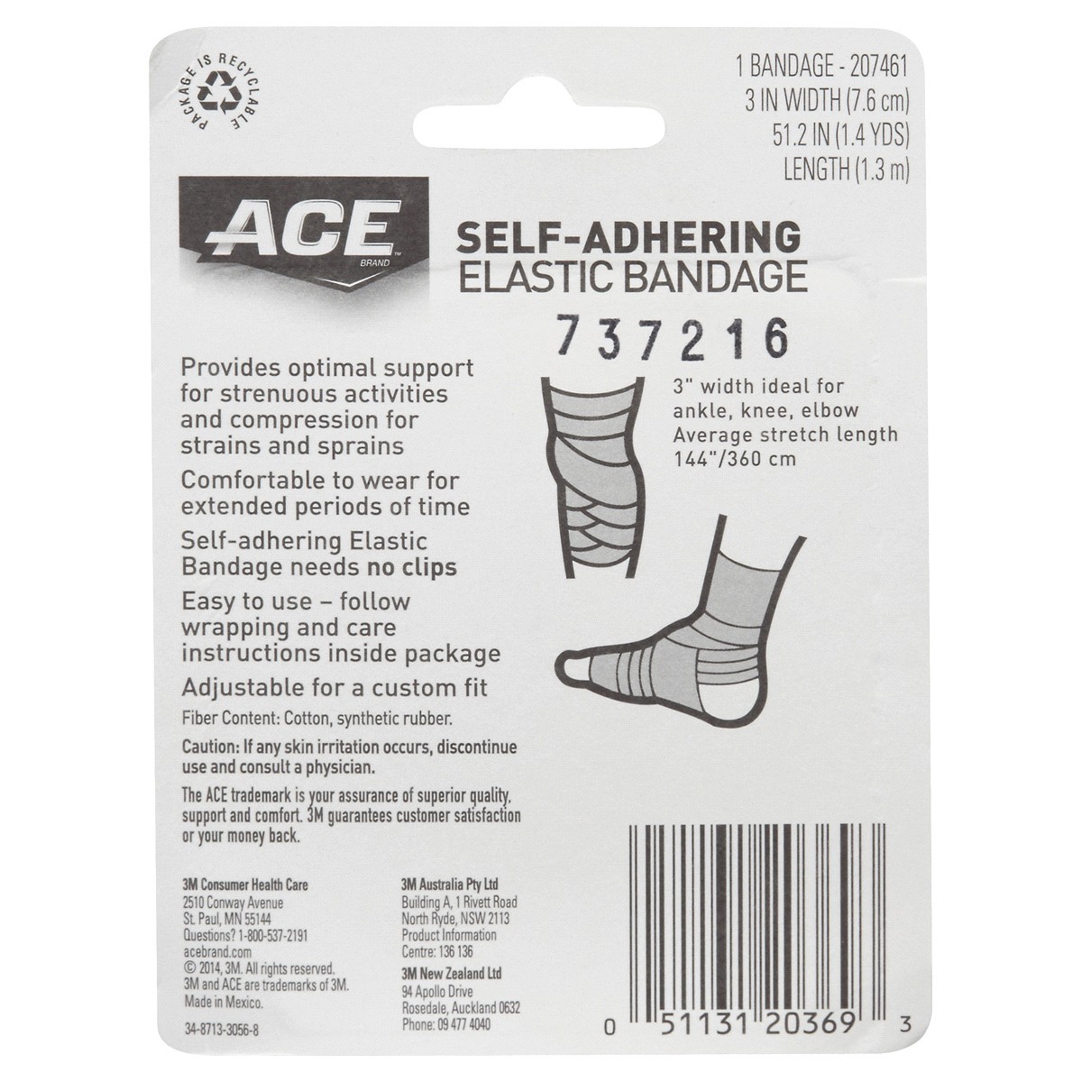 slide 2 of 2, Ace Adhesive Bandage 3 In, 1 ct