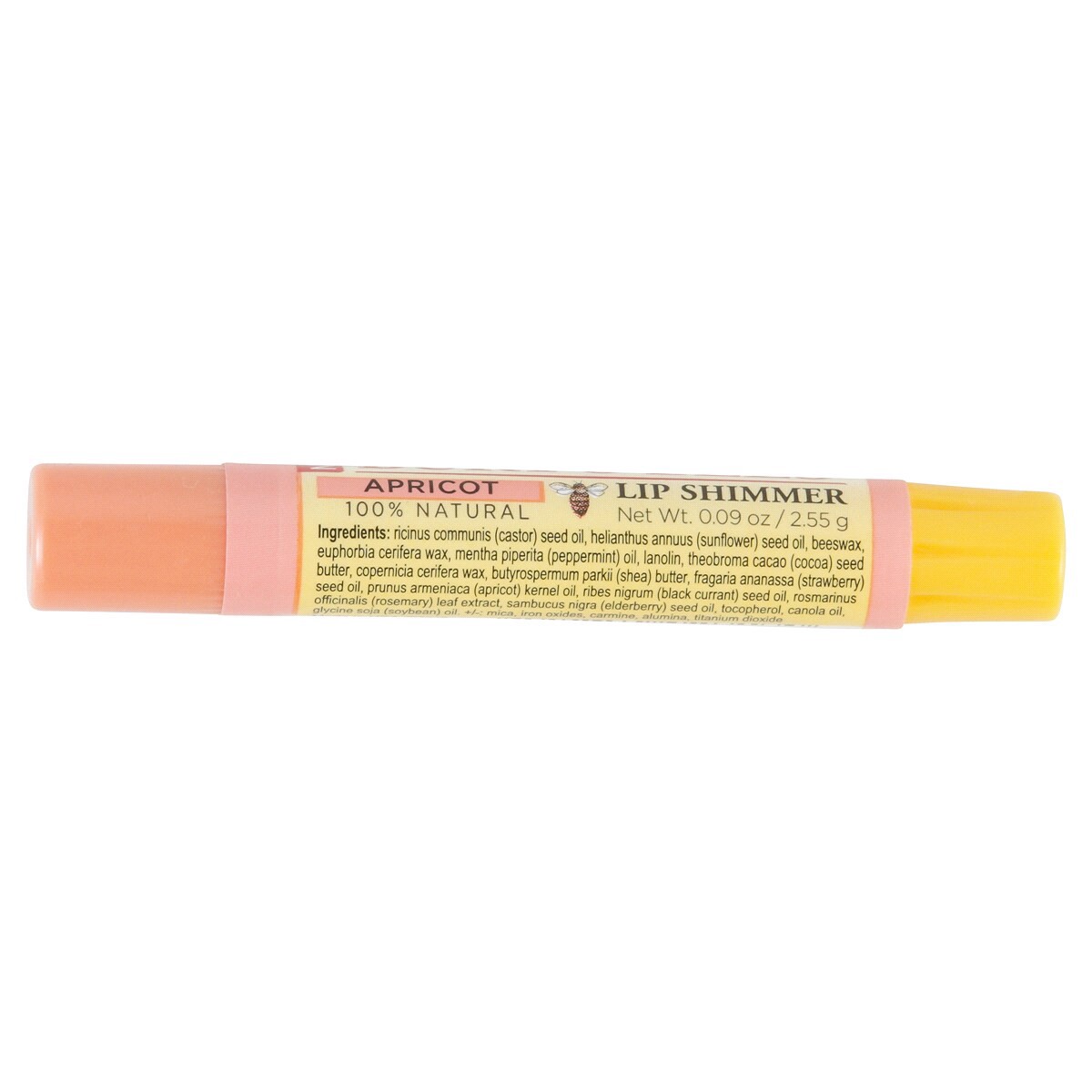 slide 4 of 4, Burt's Bees Apricot Lip Shimmer, 0.09 oz