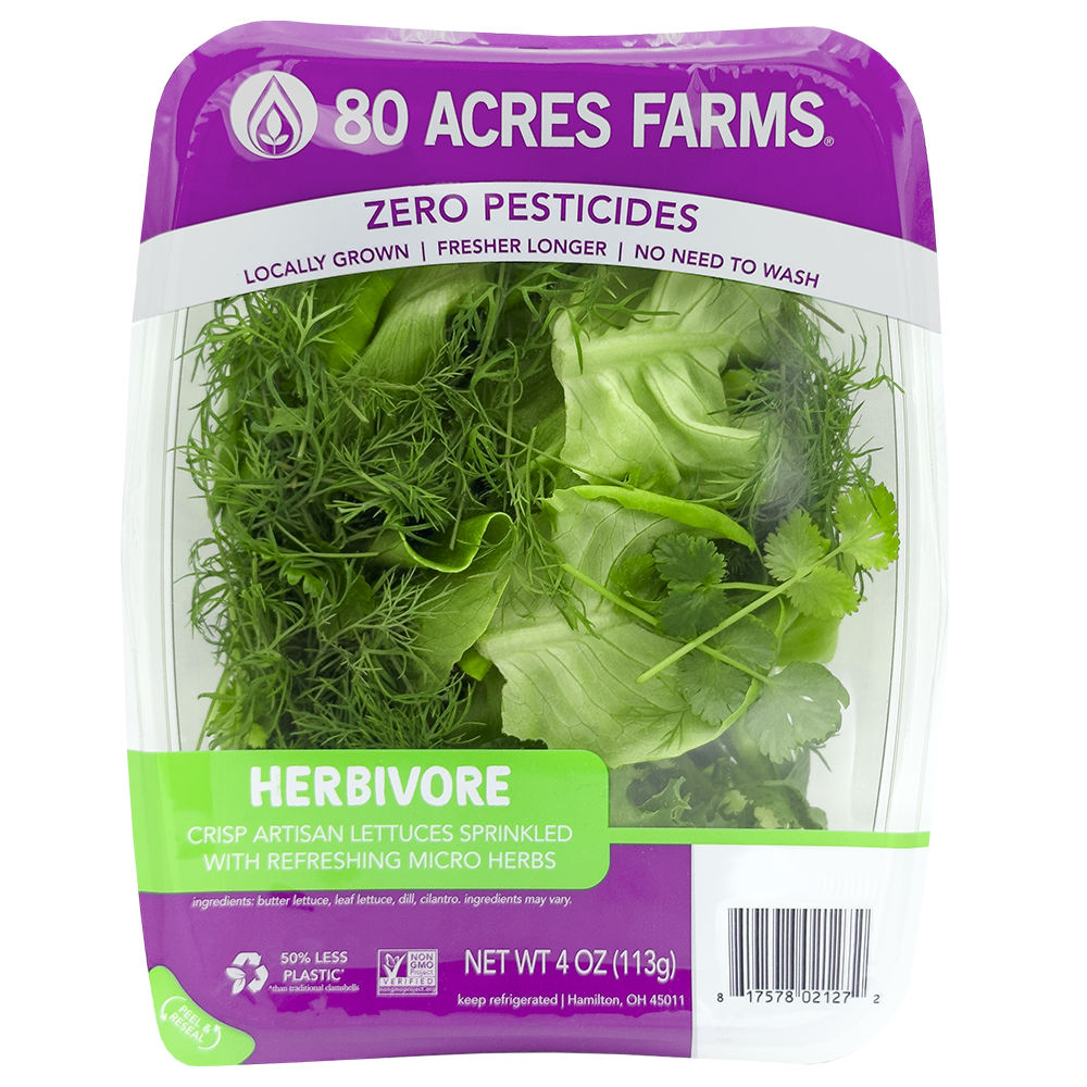 slide 2 of 3, 80 Acres Farms Herb-Ivore Salad, 4 oz