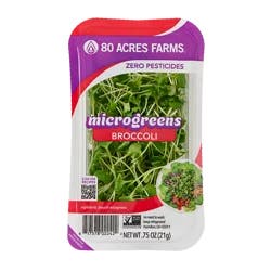 80 Acres Farms® Broccoli Microgreens, 0.75 oz