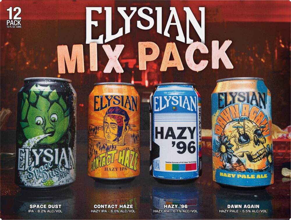 slide 3 of 3, ELYSIAN Mix Pack, 12 Pack 12 fl. oz. Cans, 8.2% ABV, 144 fl oz